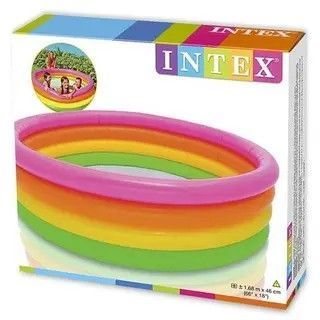 Детский надувной бассейн Intex 56441 &laquo;Радуга&raquo;, 168&times;45 см, 780 л, 4 кольца 56441 фото